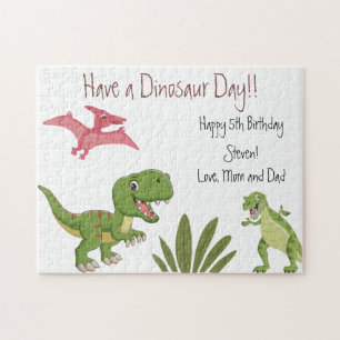 Dinosaur Birthday Party Jigsaw Puzzle