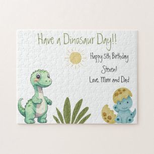 Dinosaur Birthday Party Jigsaw Puzzle