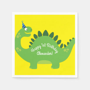 Dinosaur Birthday PArty Napkin