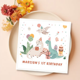 Dinosaur Birthday Party Napkins