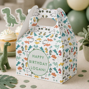 Dinosaur Birthday Party Photo Favor Box