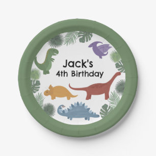 Dinosaur Birthday Party Plates
