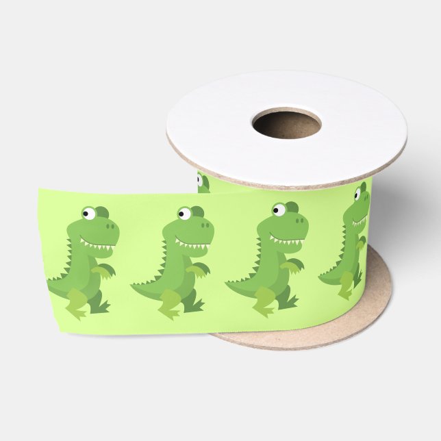 Dinosaur Birthday Party Satin Ribbon (Spool)