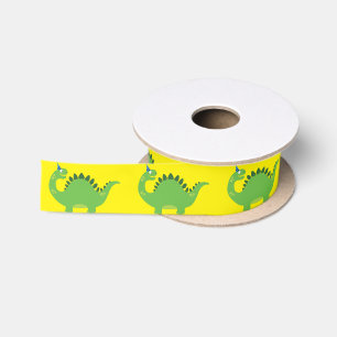 Dinosaur Birthday PArty Satin Ribbon