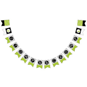 Dinosaur Birthday Stomp and Chomp Dino theme green Bunting Flags