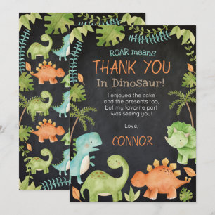 Dinosaur Birthday thank you cards