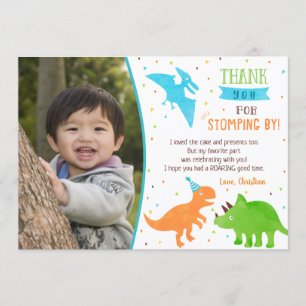 Dinosaur Birthday Thank You Cards