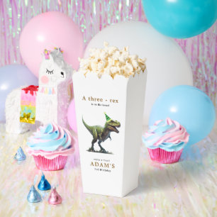 Dinosaur Birthday Theme Three Rex Dino Boys Party Favor Box