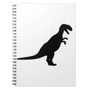 Dinosaur Black Notebook