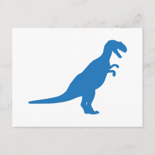 Dinosaur Blue Postcard