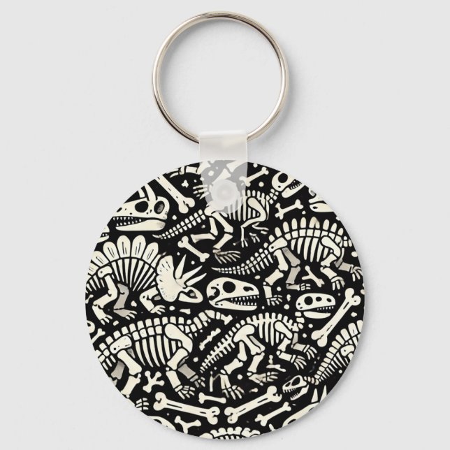 Dinosaur Bone Adventure Keychain (Front)
