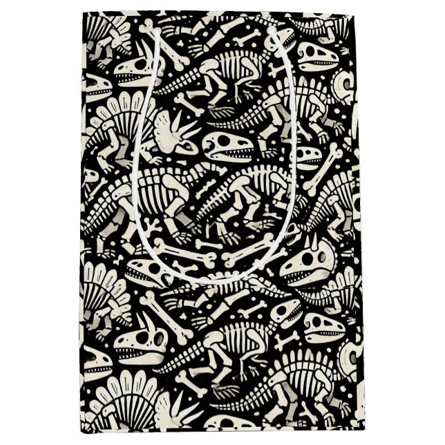 Dinosaur Bone Adventure Medium Gift Bag (Front)