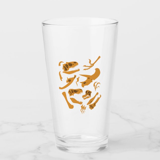 Dinosaur Bones Glass (Front)