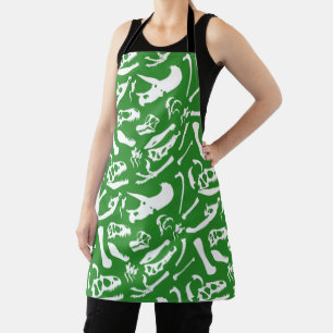Dinosaur Bones (Green) Apron