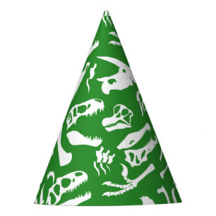 Dinosaur Bones (Green) Party Hat
