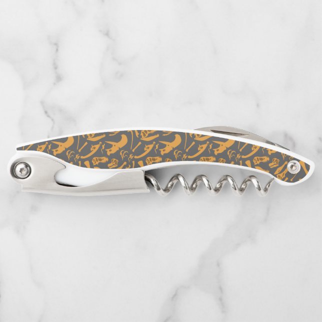 Dinosaur Bones (Grey) Corkscrew (Front)