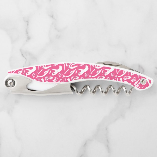 Dinosaur Bones (Pink) Corkscrew (Front)