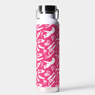 Dinosaur Bones (Pink) Water Bottle