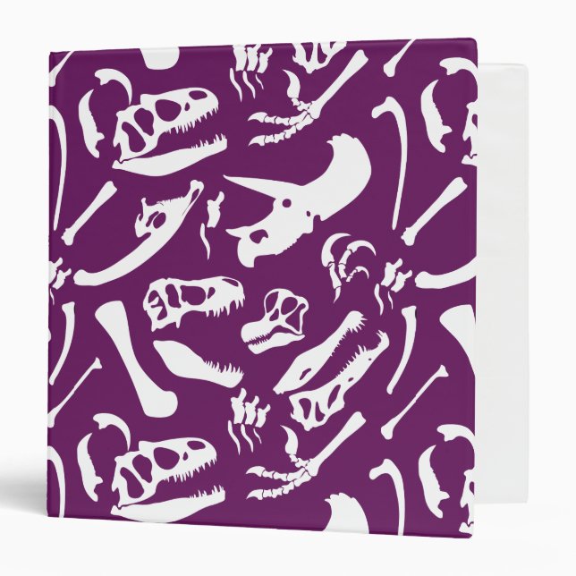 Dinosaur Bones (Purple) Binder (Front/Inside)