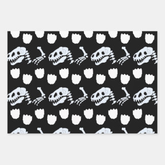  Dinosaur Bones Wrapping Paper 