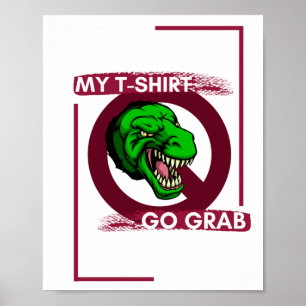 Dinosaur Book Wall Break Intervention Oversized  Poster