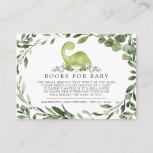 Dinosaur Books For Baby Baby Shower Card