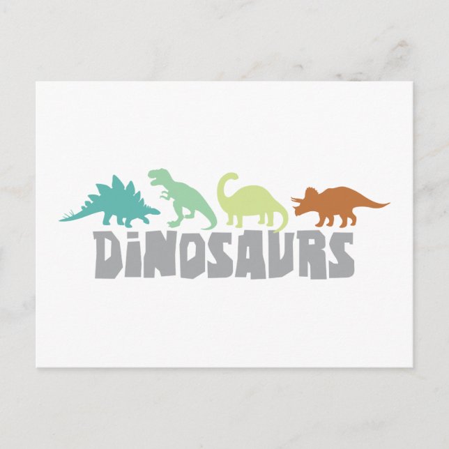 Dinosaur Border Postcard (Front)