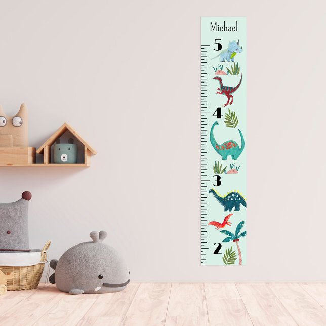 Dinosaur Boy Dino Growth Chart Personalized (Creator Uploaded)
