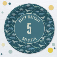 Dinosaur Boy Kids Birthday Party Dark