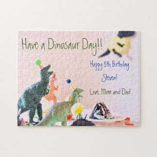 Dinosaur Boys Anniversaire Cadeau Jigsaw Puzzle