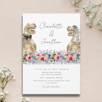 Dinosaur Bride and Groom Wildflower