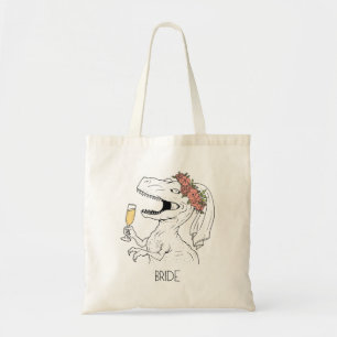 Dinosaur Bride Tote Bag