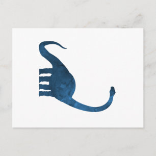 Dinosaur - Brontosaurus - Art Postcard