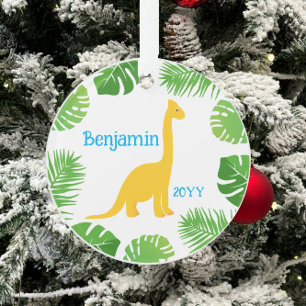 Dinosaur Brontosaurus jaune Keepsaké Noël