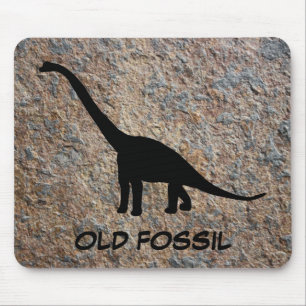 Dinosaur Brontosaurus Old Fossil Mouse Pad
