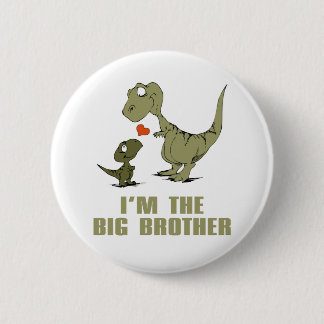 Dinosaur Brothers 2 Inch Round Button