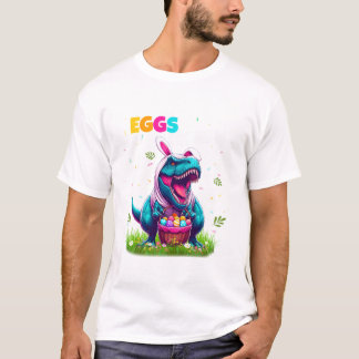 Dinosaur Bunny T rex Boys T-Shirt