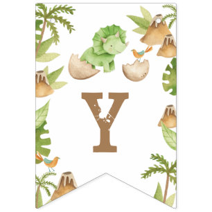 Dinosaur Bunting Flags