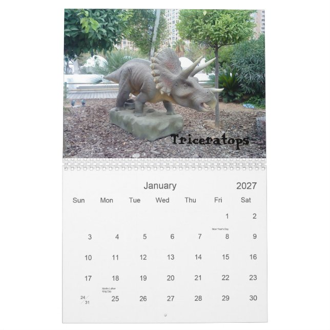 Dinosaur Calendar 2011 (Jan 2027)