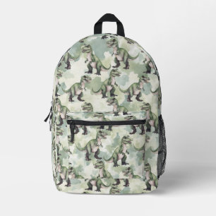 Dinosaur Camouflage Green Backpack