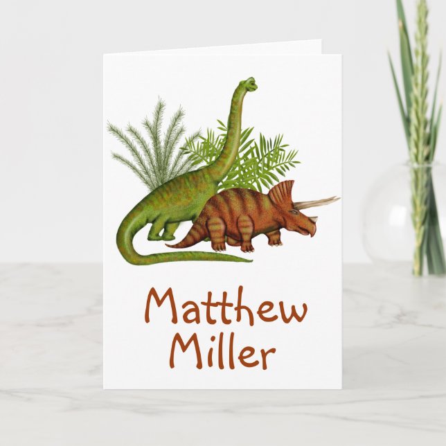 Dinosaur Card (Front)