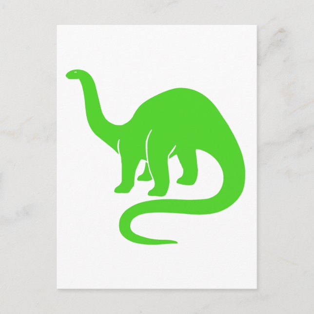 Dinosaur Card Light Green (Front)