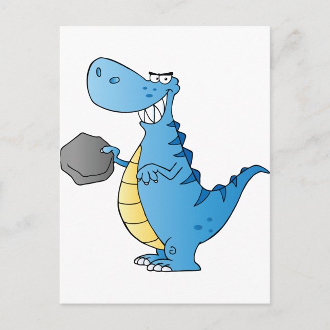 Dinosaur  Cartoon Character Postcard (Front)