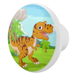 Dinosaur  ceramic knob