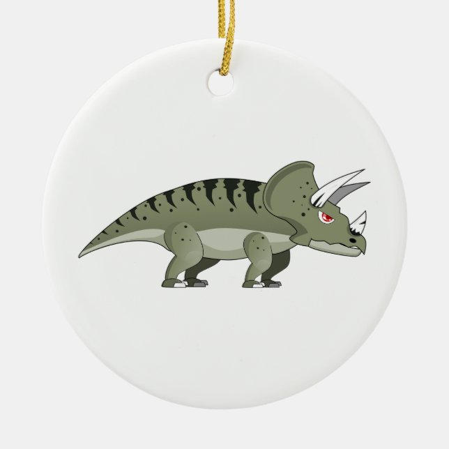 Dinosaur Ceramic Ornament (Front)