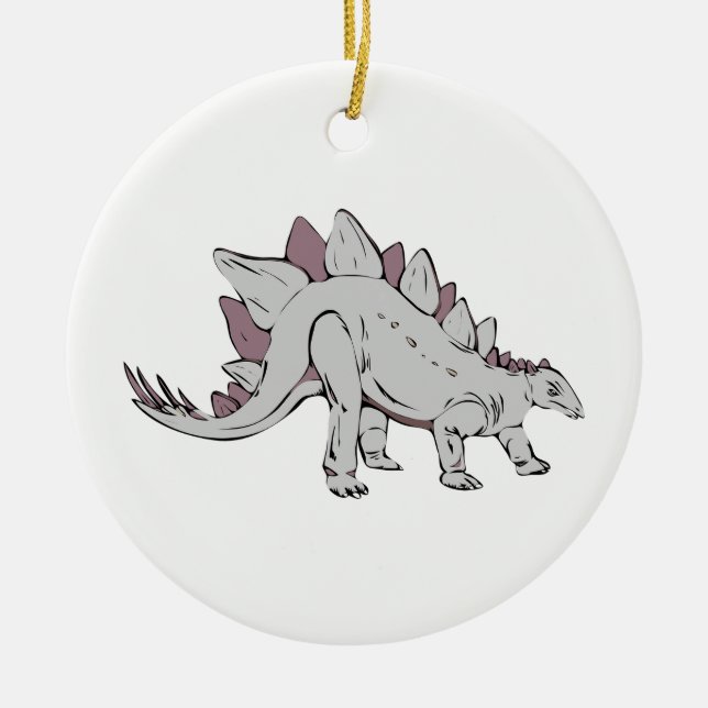 Dinosaur Ceramic Ornament (Front)