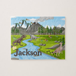 Dinosaur Child Name Puzzle