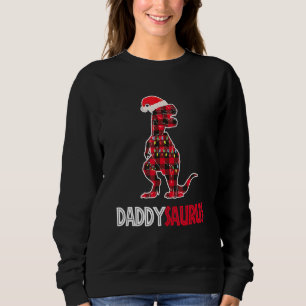 Dinosaur Christmas Buffalo Pyjamas Matching Family Sweatshirt
