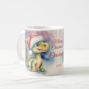 Dinosaur Christmas  Coffee Mug