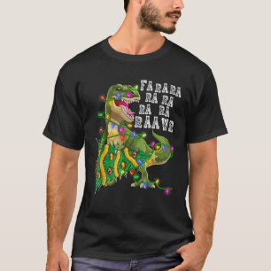 Dinosaur Christmas Fa Ra Rawr Tree Rex Boys Xmas G T-Shirt